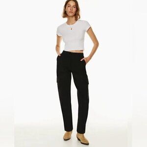 Aritzia Wilfred The Modern Cargo Black Pants Sz 00